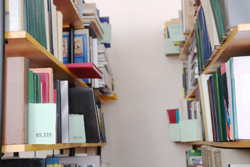 Interior of a library reading room
