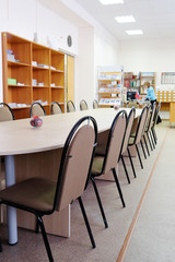 Interior of a library reading room