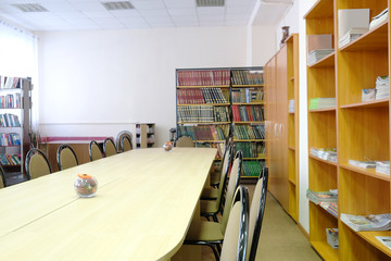 Interior of a library reading room