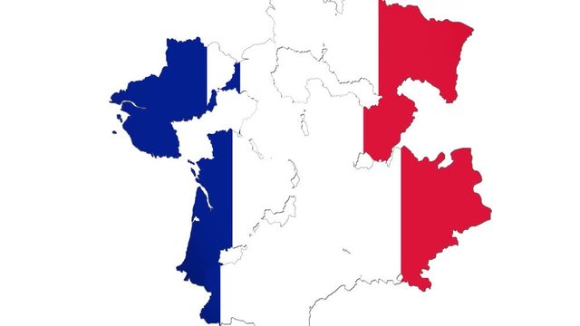 France Map - States Combine animation