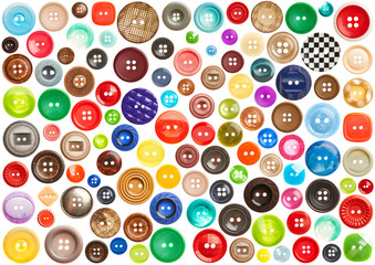 Set of sewing buttons