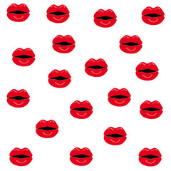 Mouth on white background