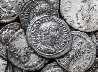 Ancient coin of the Roman Empire.