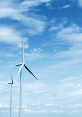 wind turbine on the sky