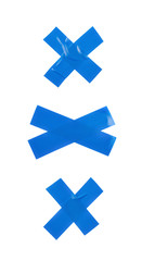 Cross made of insulating tape isolated