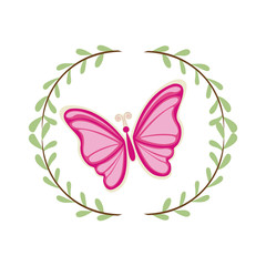 Beautiful butterfly wings icon vector illustration graphic design