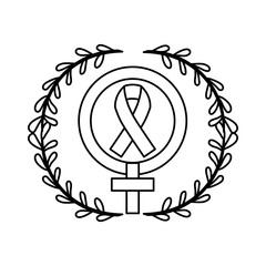 Breast cancer campaign icon vector illustration graphic design