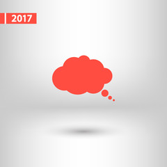 comic speech bubbles icon, vector illustration. Flat design style