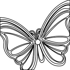 Beautiful butterfly wings icon vector illustration graphic design