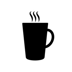 Black coffee cup icon