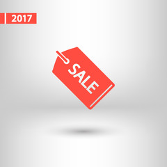 SALE tag icon, vector illustration. Flat design style 