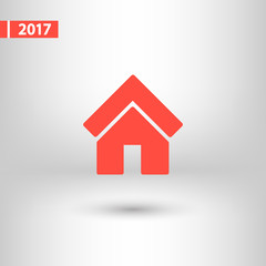 house icon, vector illustration. Flat design style