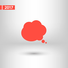 comic speech bubbles icon, vector illustration. Flat design style
