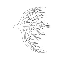 eye veins, blood, vessels vector symbol icon design.