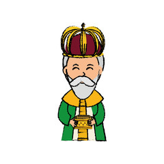 Three wise man cartoon icon vector illustration graphic design