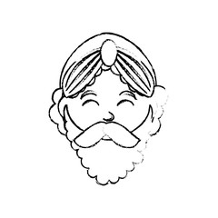 Three wise man cartoon icon vector illustration graphic design