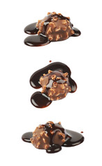 Chocolate confection candy isolated