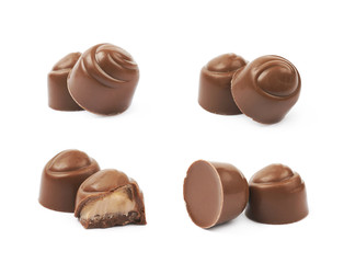 Chocolate confection candy isolated