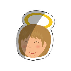 Cute angel cartoon icon vector illustration graphic design