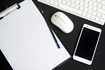 top view office object