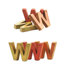 World wide web acronym isolated