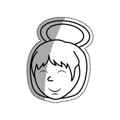 Cute angel cartoon icon vector illustration graphic design