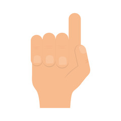 Finger pointing up icon vector illustration graphic design
