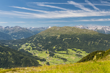 Obraz premium Wenns And Jerzens in the Pitztal, Austria