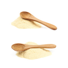 Pile of corn flour isolated