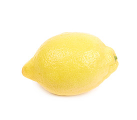 Whole lemon isolated