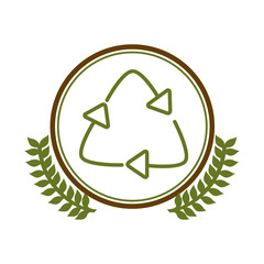 Green ecology concept icon vector illustration graphic design
