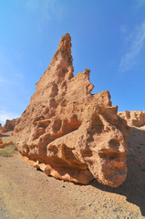 Sharyn Canyon (also known as Charyn Canyon) on the Sharyn River in Kazakhstan

 - obrazy, fototapety, plakaty