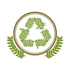 Green ecology concept icon vector illustration graphic design