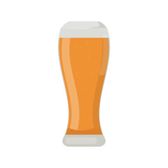 Beer glass vector illustration.