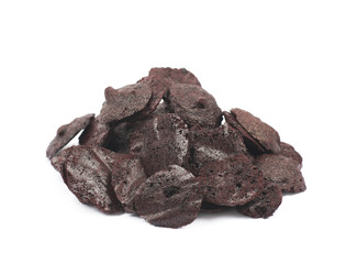 Black powder cookie isolated