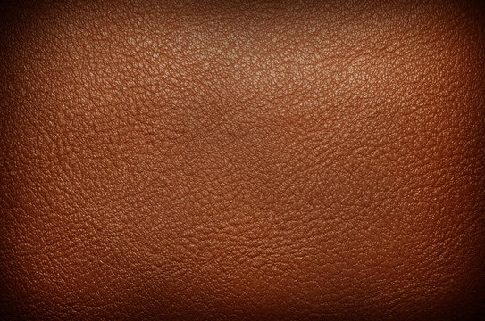 Brown leather texture background.
