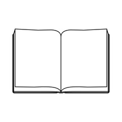 Blank book isolated icon vector illustration graphic design
