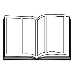 Blank book isolated icon vector illustration graphic design