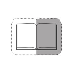 Blank book isolated icon vector illustration graphic design
