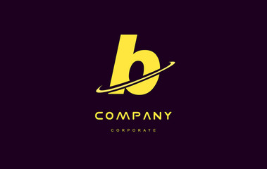 b small alphabet purple letter logo vector icon design