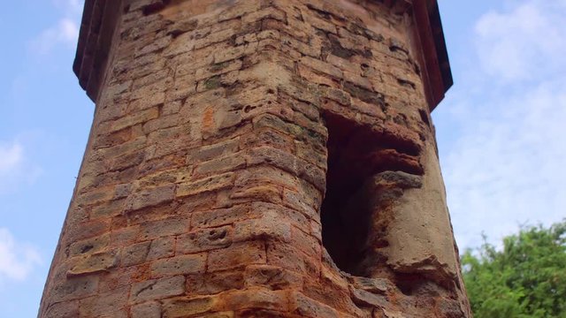 Old Brick cham towers in Nha Trang, landmark Vietnam. Asia Travel concept. Journey through Vietnam Concept.
