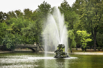 Fototapeta na wymiar Cismigiu gardens in Bucharest. Romania
