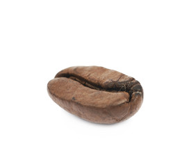 Naklejka premium Single coffee bean isolated
