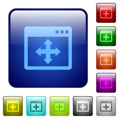 Move window color square buttons