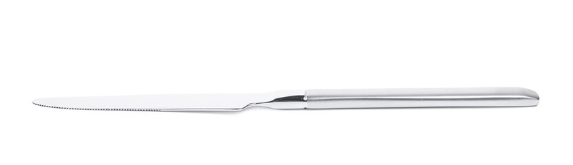 Metal dinner knife isolated