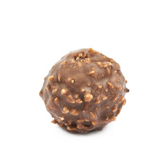 Chocolate ball confection candy isolated