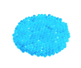Round pile of soil water beads