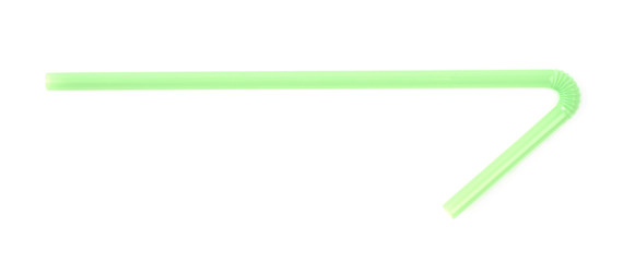 Obraz premium Plastic drinking straw isolated