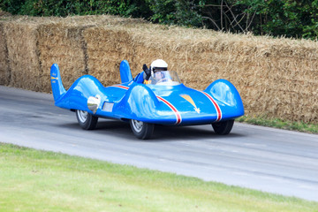 Futuristic classic race car