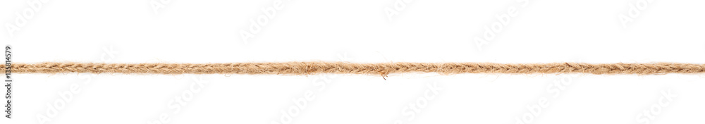 Wall mural line of a linen rope string